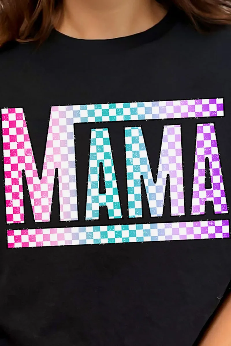 Check It Out Colorful Mama Short Sleeve Relaxed Fit T-Shirt
