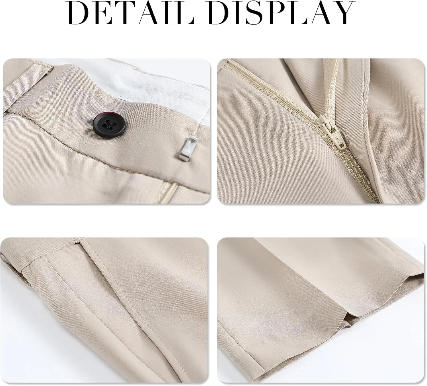 Cloudstyle Mens Stylish 3 Piece Dress Suit Classic Fit Wedding Formal Jacket & Vest & Pants