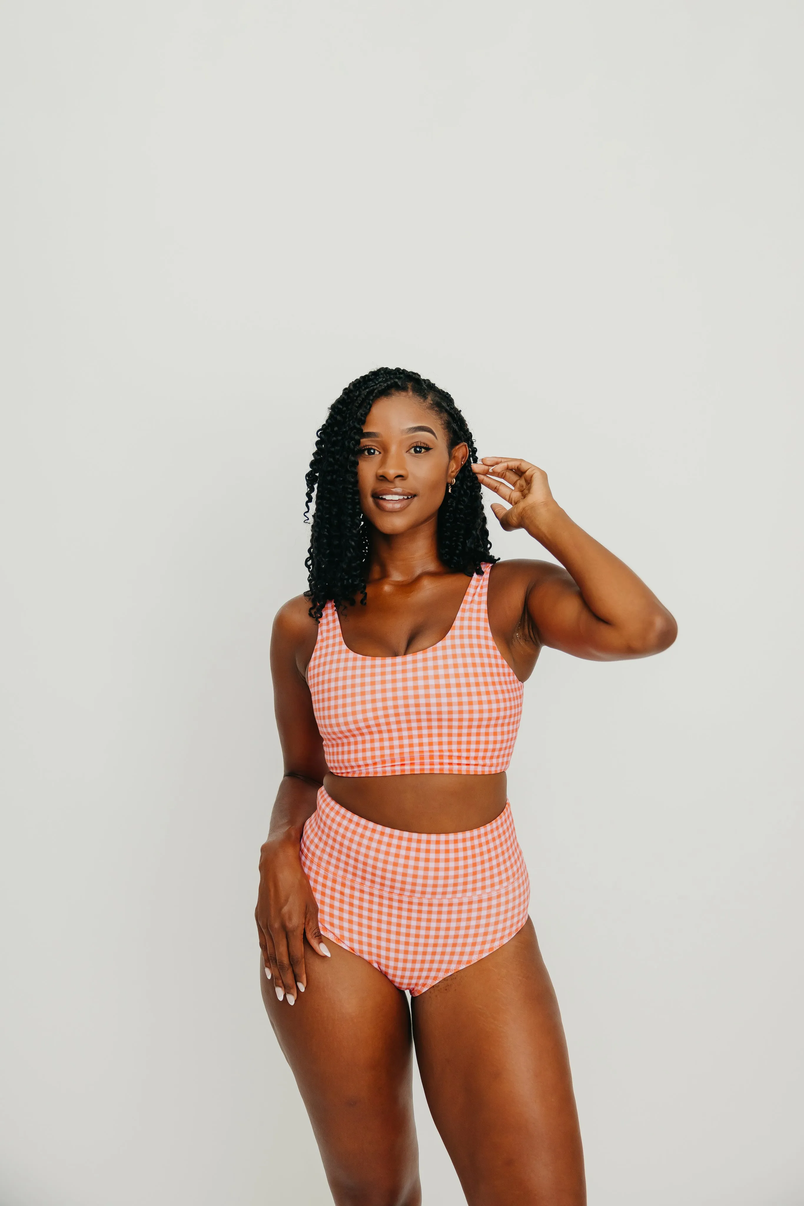 Coastal Bikini Top - Summer Gingham