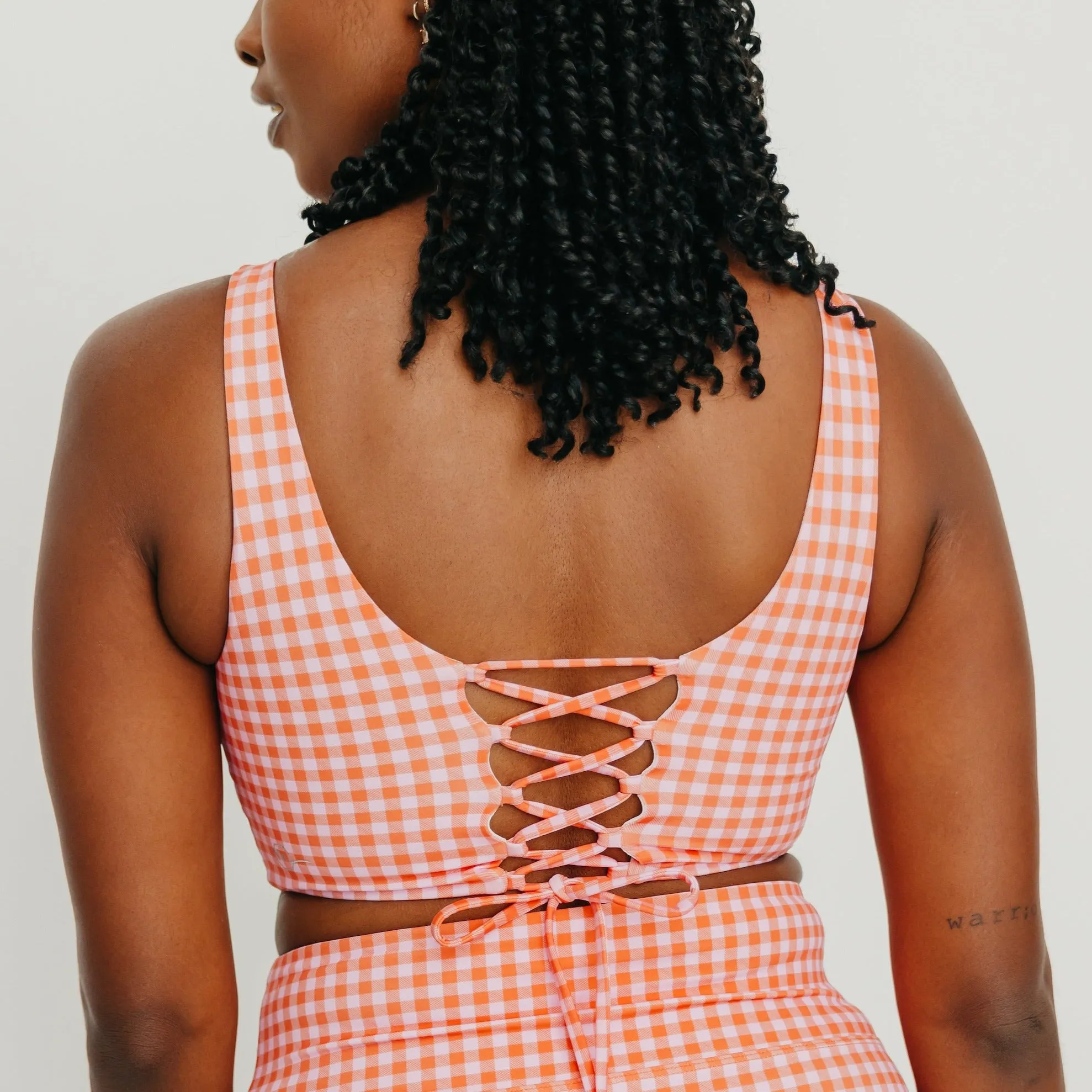 Coastal Bikini Top - Summer Gingham