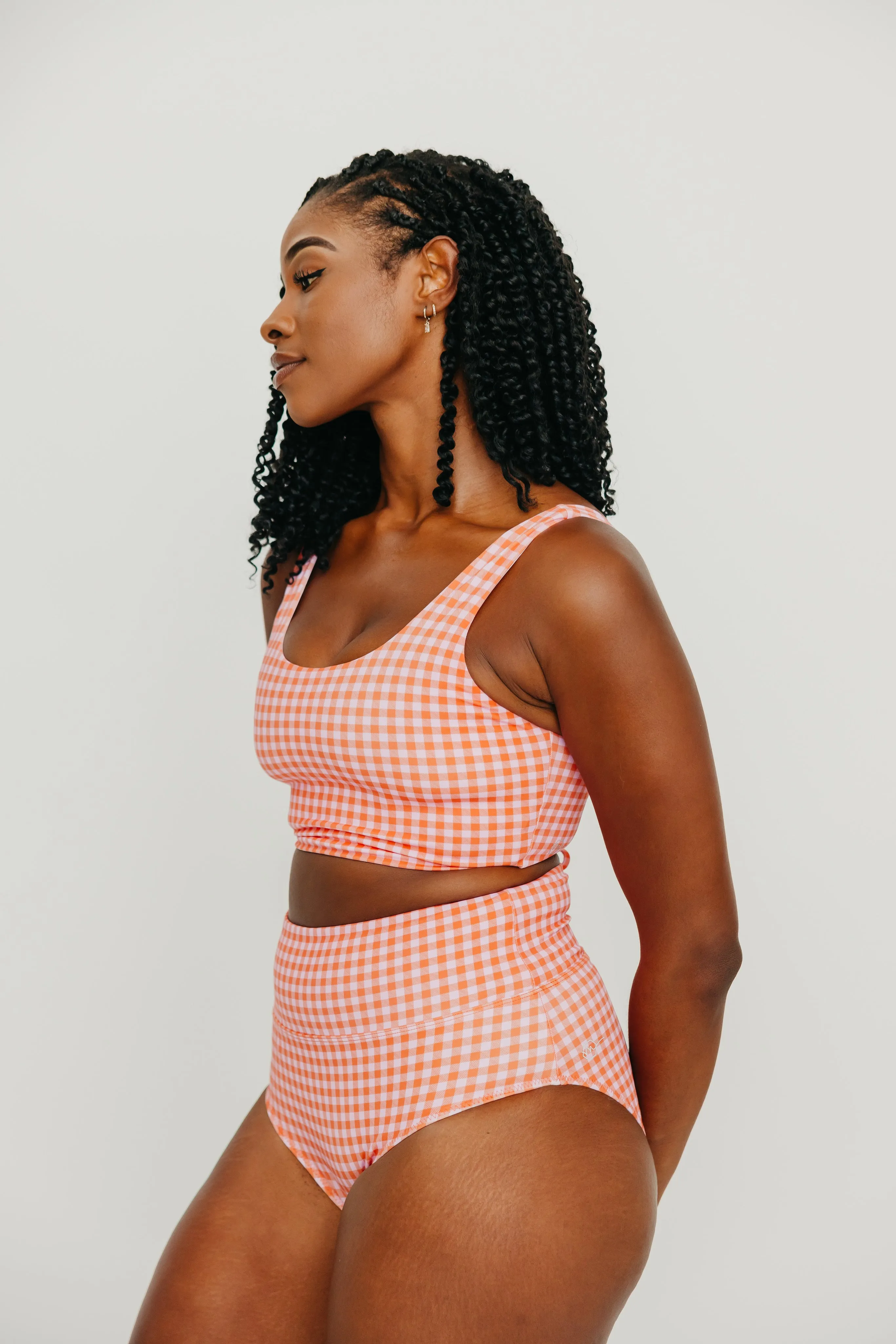 Coastal Bikini Top - Summer Gingham