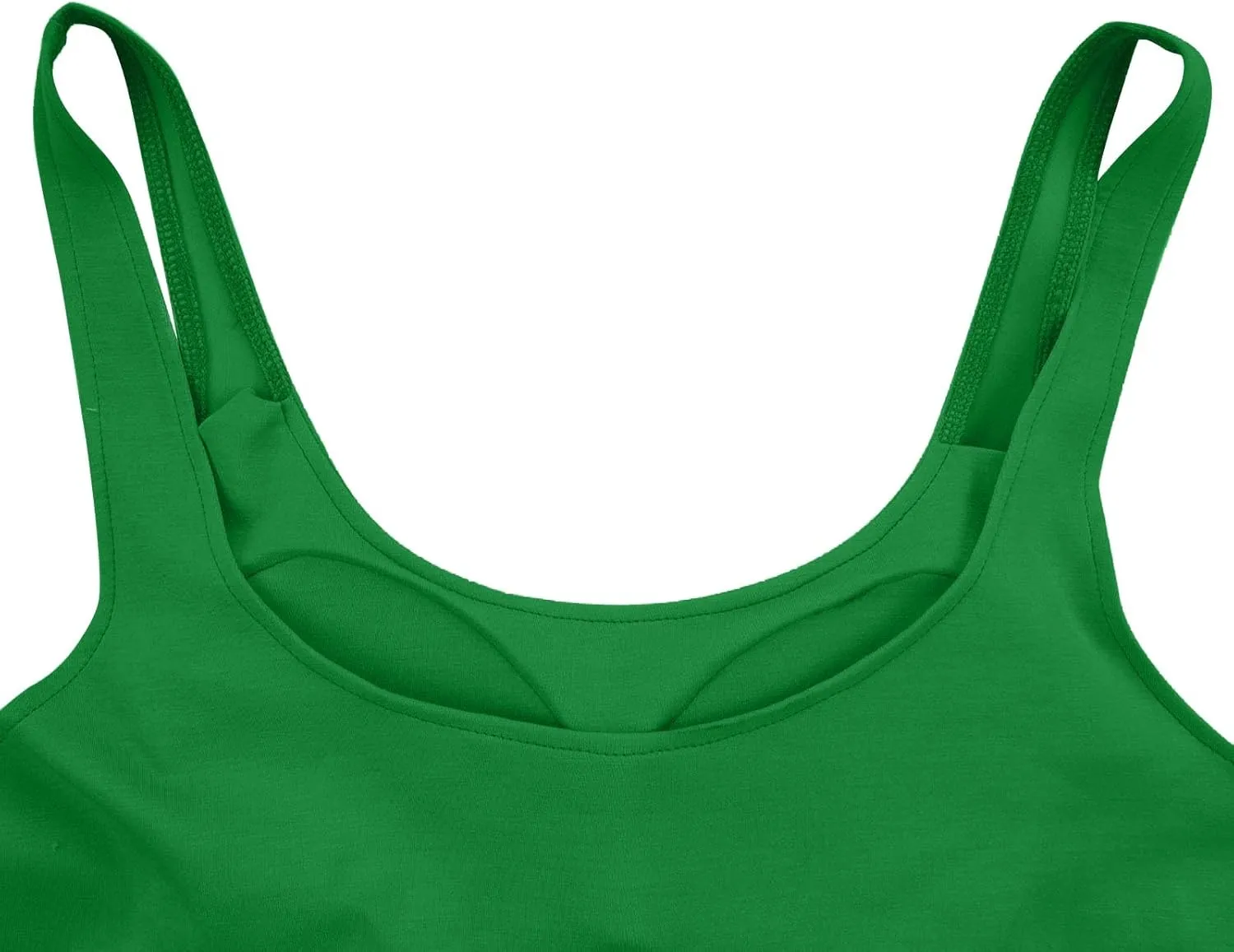 Cotton Tank Top with Built in Bra for Women Adjustable Strap Workout Camisole Yoga Shirts Layer Padded Bra Tank Tops