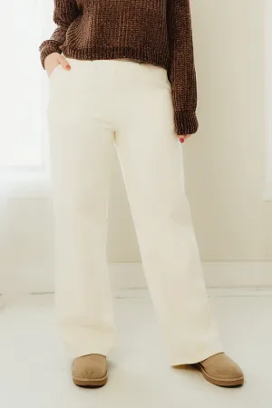 Cozy Fleece Wide Leg Sweatpants