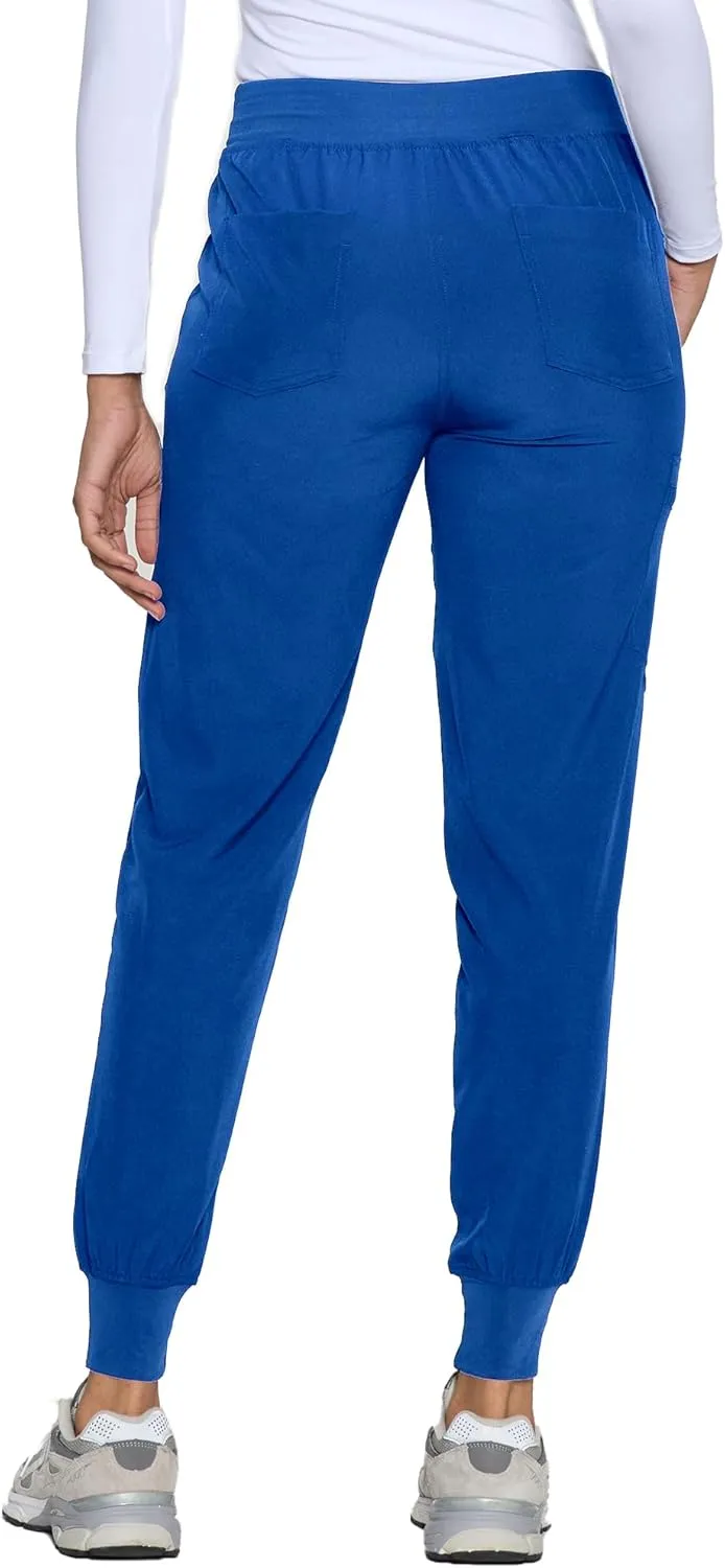 COZYFIT Womens Scrub Pants - Soft Stretch Yoga Style with 5 Pockets, Slim Fit Jogger Scrubs Pants for Women