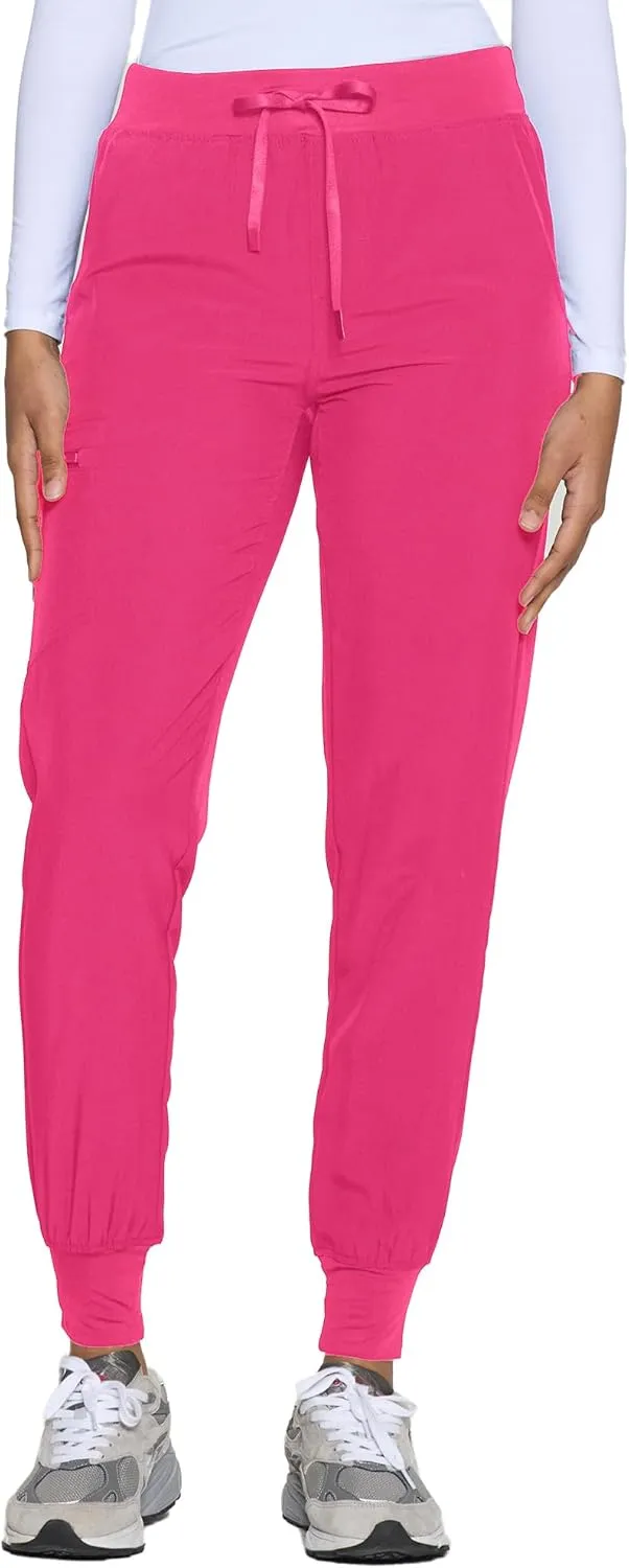 COZYFIT Womens Scrub Pants - Soft Stretch Yoga Style with 5 Pockets, Slim Fit Jogger Scrubs Pants for Women