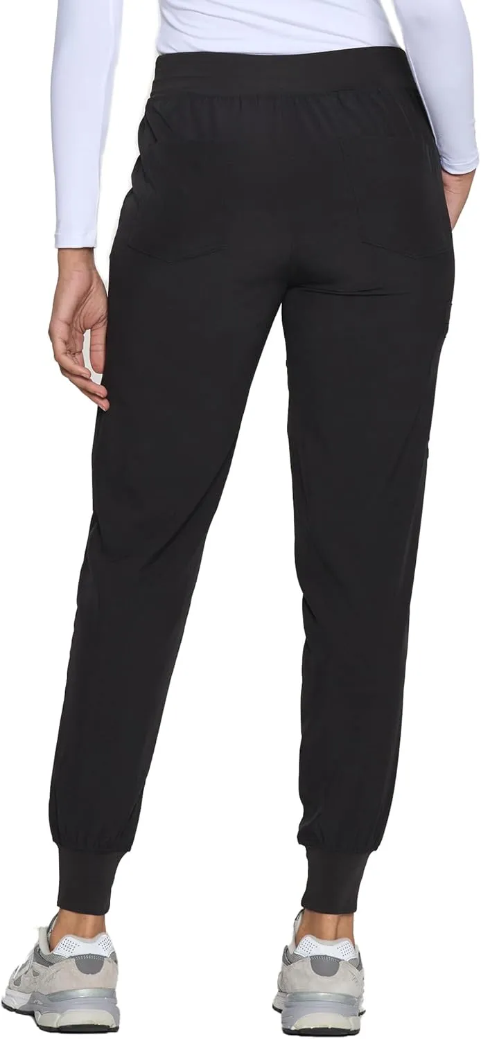 COZYFIT Womens Scrub Pants - Soft Stretch Yoga Style with 5 Pockets, Slim Fit Jogger Scrubs Pants for Women