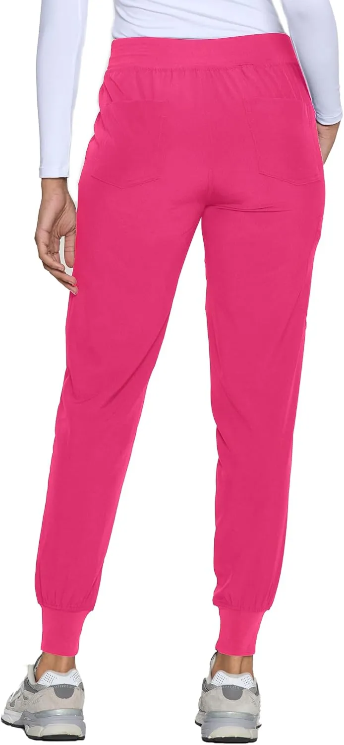 COZYFIT Womens Scrub Pants - Soft Stretch Yoga Style with 5 Pockets, Slim Fit Jogger Scrubs Pants for Women