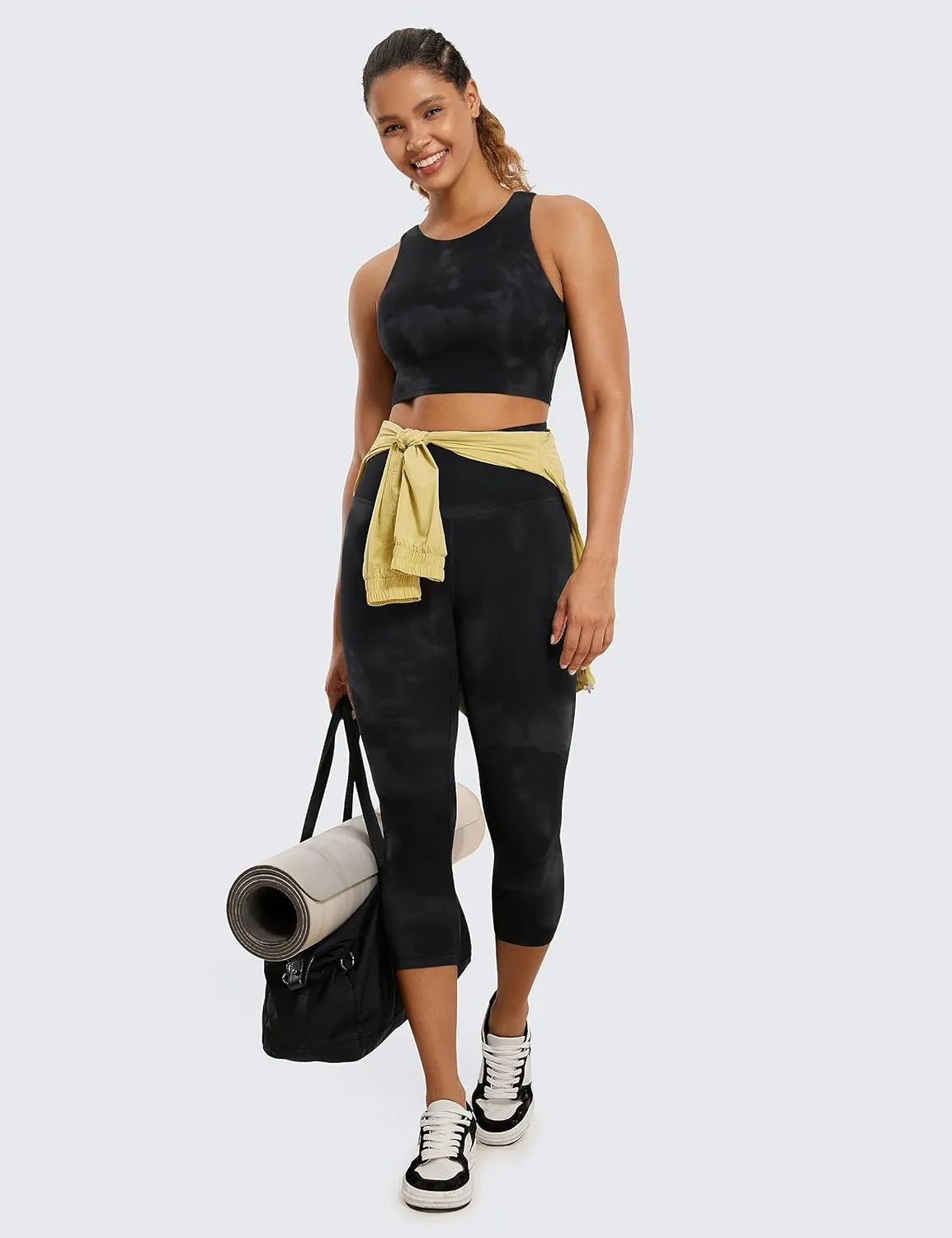 CRZ YOGA Butterluxe High Waisted Capris Workout Leggings for Women 21'' - Lounge Buttery Soft Yoga Pants