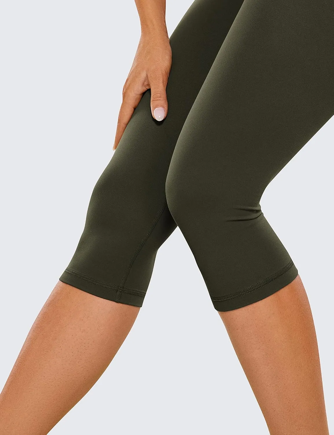 CRZ YOGA Womens Butterluxe High Waisted Capris Workout Leggings 17 Inches - Lounge Buttery Soft Yoga Pants