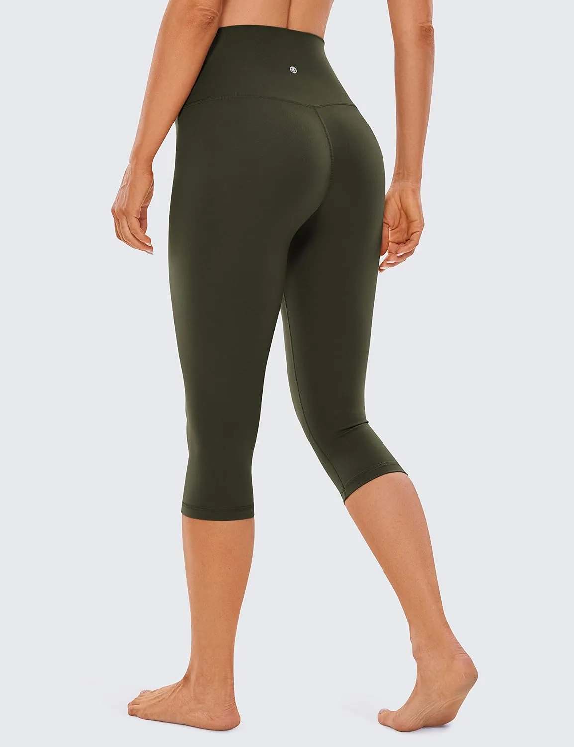 CRZ YOGA Womens Butterluxe High Waisted Capris Workout Leggings 17 Inches - Lounge Buttery Soft Yoga Pants