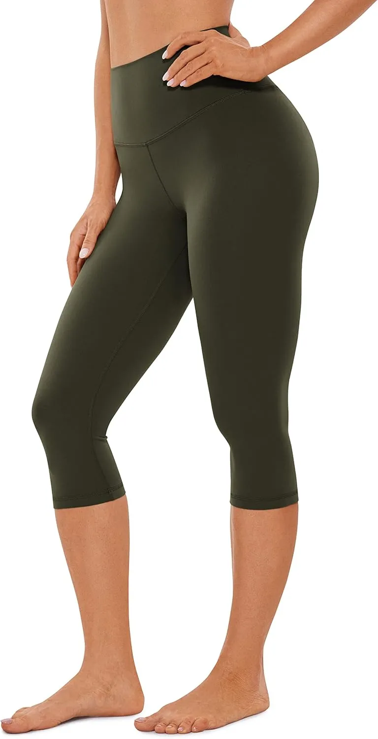 CRZ YOGA Womens Butterluxe High Waisted Capris Workout Leggings 17 Inches - Lounge Buttery Soft Yoga Pants