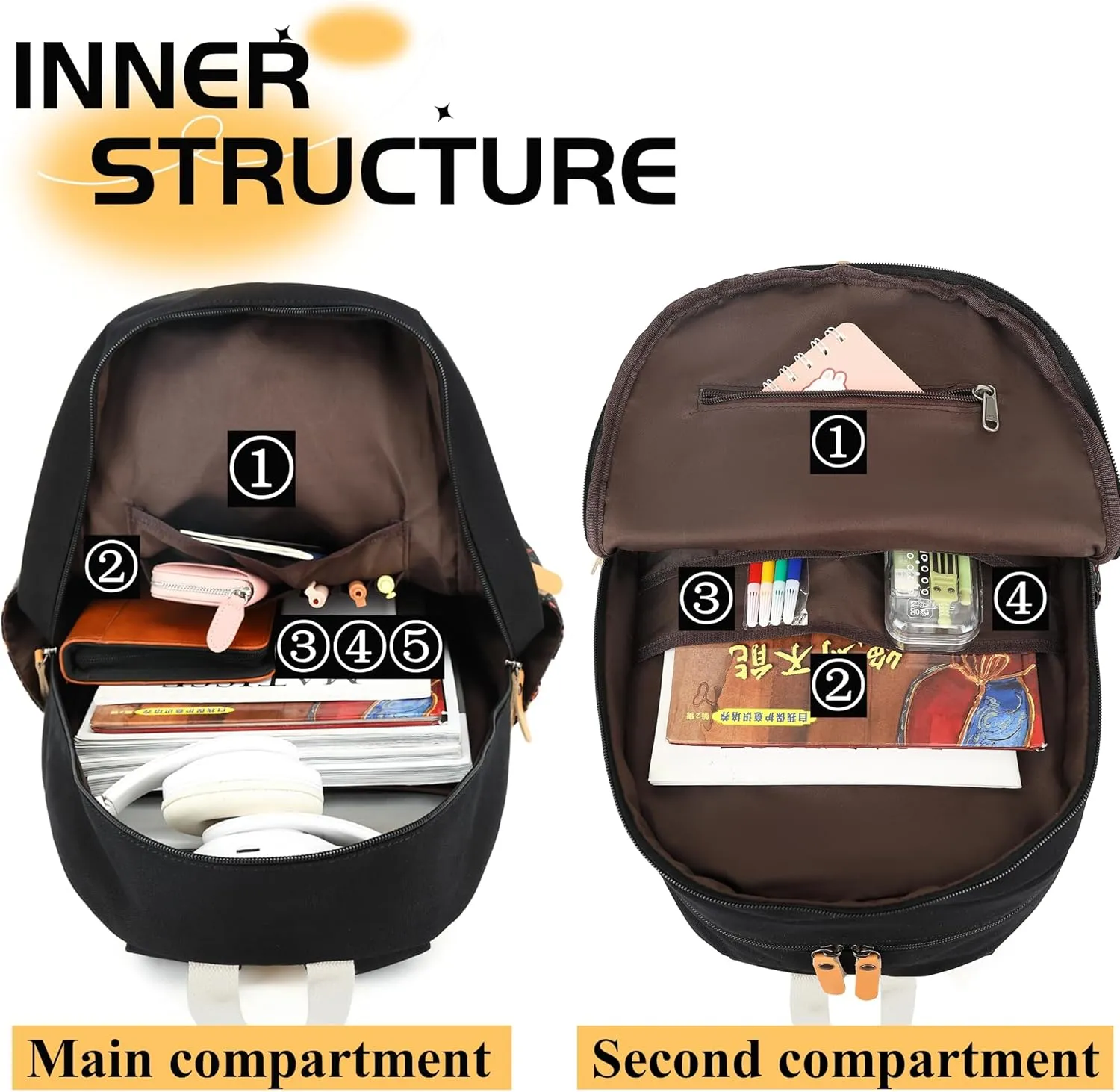 Cute Owl Bag Laptop Backpack Stylish Daypack College Backpack Shoulder Bag Rucksack Pueple