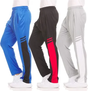 DARESAY Dry-Fit Sweatpants for Men - Track Pants Men - Stretchable Workout Clothes - Comfy and Soft Moisture Wicking (3-Pack)