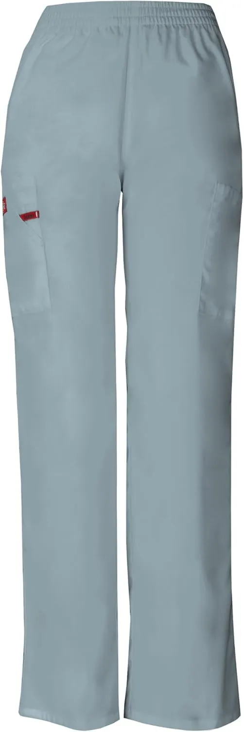 Dickies EDS Signature Scrubs for Women, Elastic Waist Pull-On Cargo Pants for Women in Soft Brushed Poplin 86106