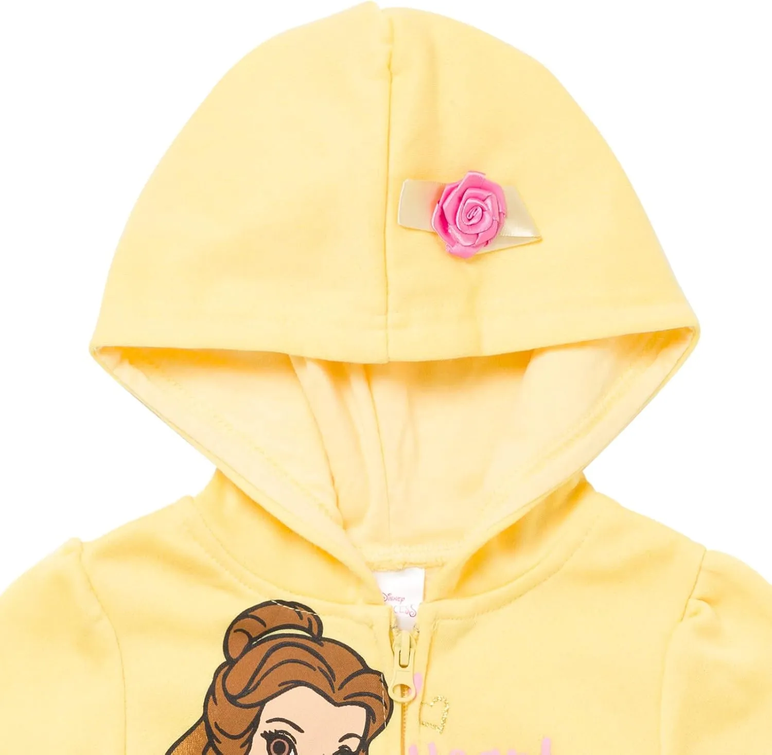Disney Princess Moana Ariel Cinderella Belle Zip Up Hoodie Infant to Big Kid