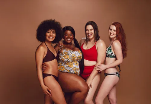 Diverse women in swimwear