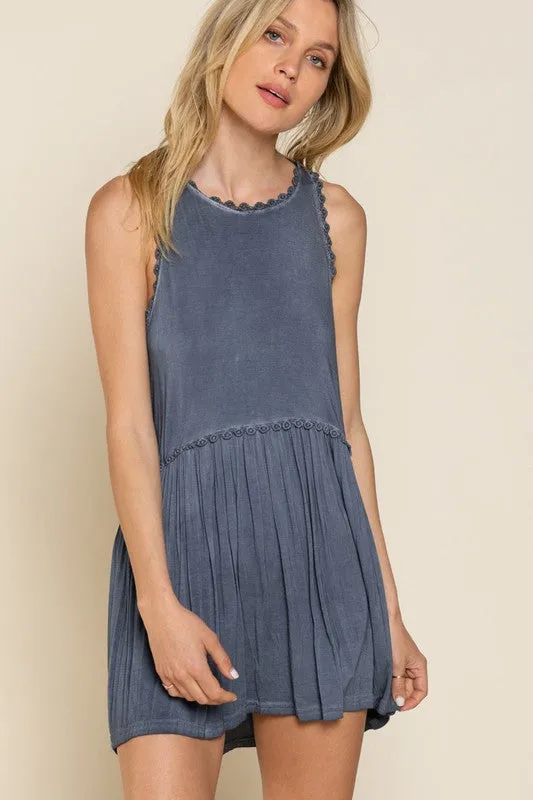 DS Sweet and Simple Babydoll Knit Tank Top