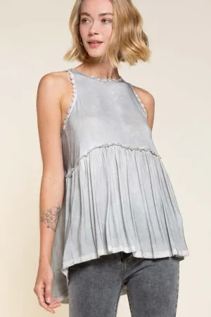 DS Sweet and Simple Babydoll Knit Tank Top