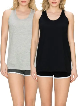 EttelLut - Women's Loose Fit Flowy Tank Tops - Ideal for Workout, Yoga, Running, Working Out at The Gym and Lounging Around