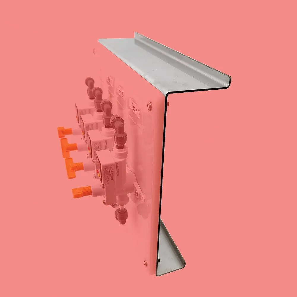FabLand Four Tap Gas Manifold Bracket (1mm SS)