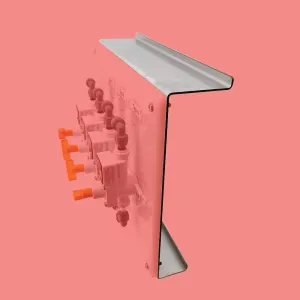 FabLand Four Tap Gas Manifold Bracket (1mm SS)