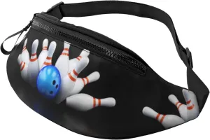Fanny Pack Bowling Bottle Print Stylish Waist Bag Multipurpose Sling Backpack For Men Women