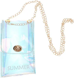 Fashion Single-shoulder Bag Pvc Coin Purse Stylish One-shoulder Crossbody Pouch for Women