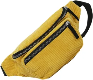 Fashion Stylish Chest Bag Corduroy Pack Woman Crossbody Pouch Pouch Woman Waist Bag