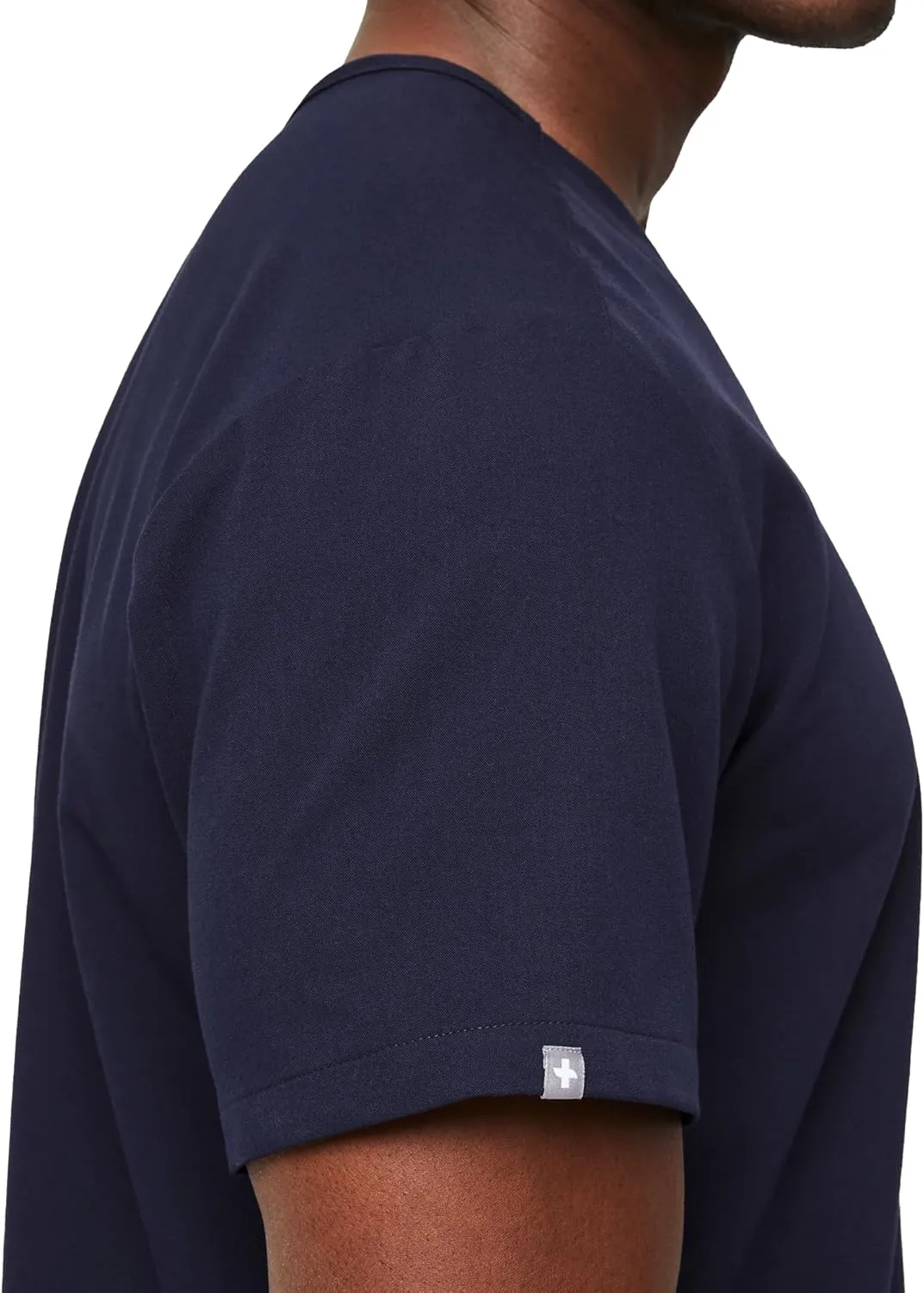 FIGS Leon Scrub Top for Men  3 Pockets, Tailored Fit, Modern V-Neck, 4-Way Stretch, Moisture-Wicking Men's Scrubs