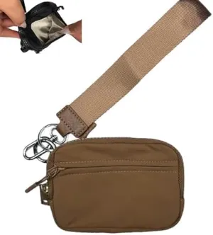 Flexcarry,Stylish Compact Wallet,Portable Women's Wristlet Handbags Id Card Holder Wallet Zipper Wallet