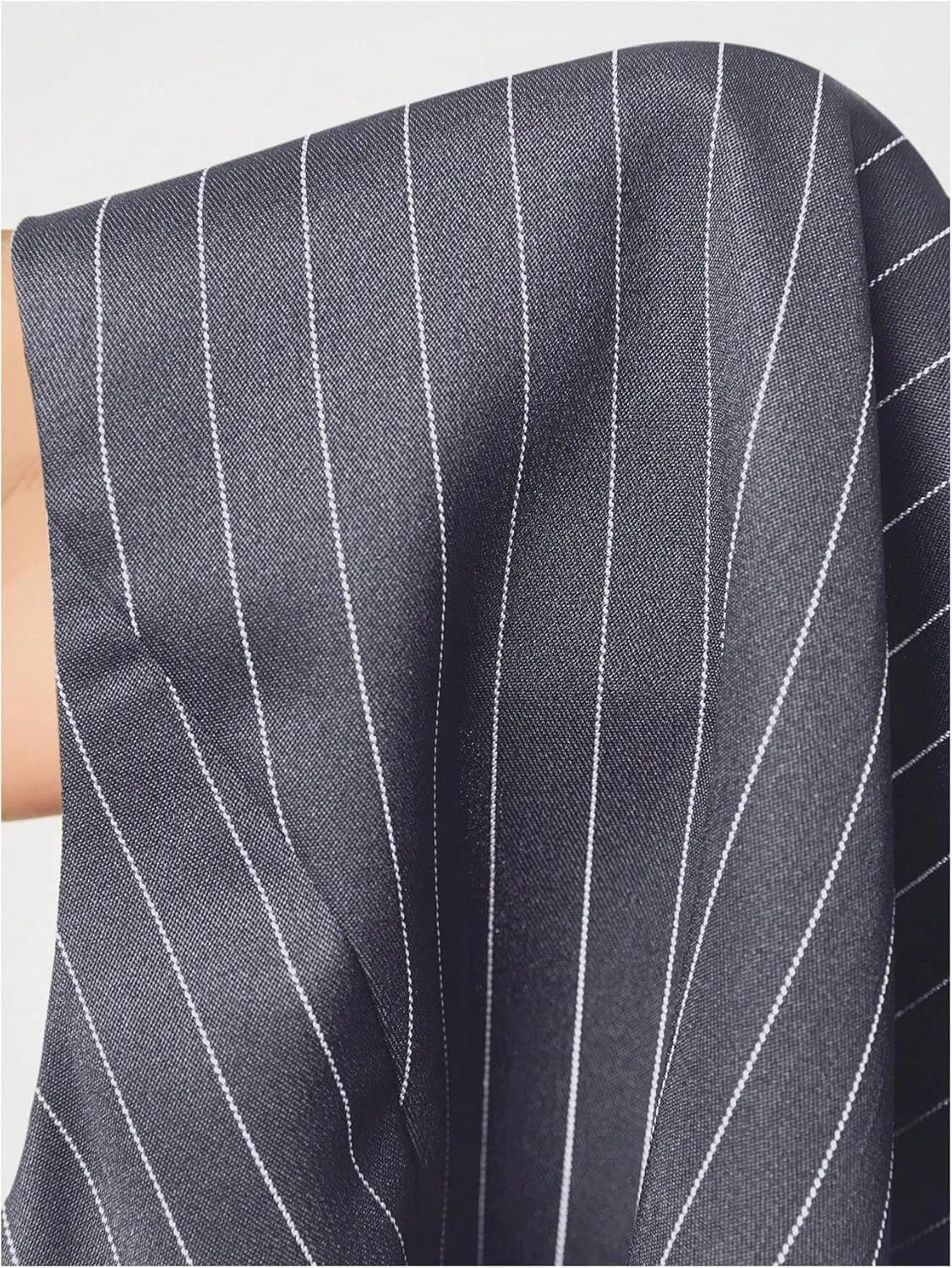 Floerns Women's Vintage Striped Sleeveless Vest Waistcoat Button Down Blazer Jackets