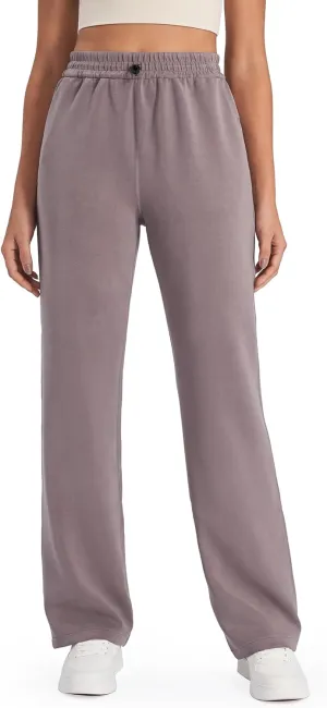 G4Free Smoofit Wide Leg Sweatpants Yoga Pants with Pockets Drawcord Casual Lounge Pants Modal Soft Petite/Regular/Tall