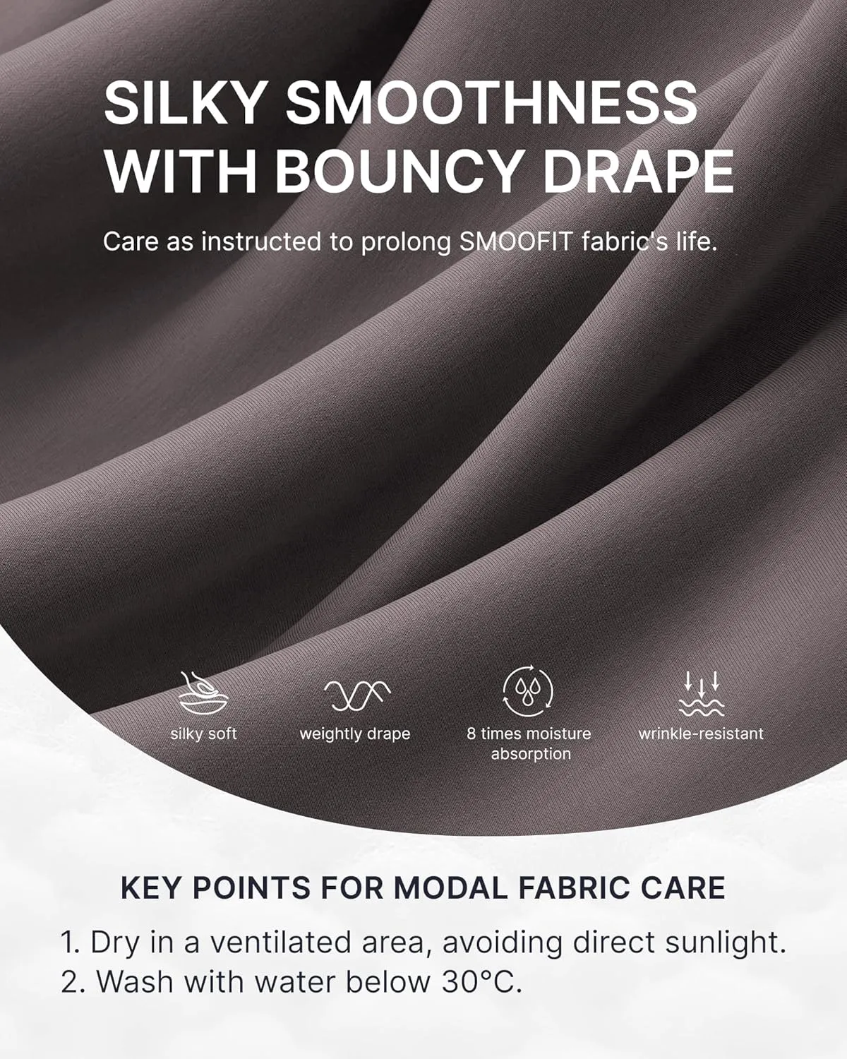 G4Free Smoofit Wide Leg Sweatpants Yoga Pants with Pockets Drawcord Casual Lounge Pants Modal Soft Petite/Regular/Tall