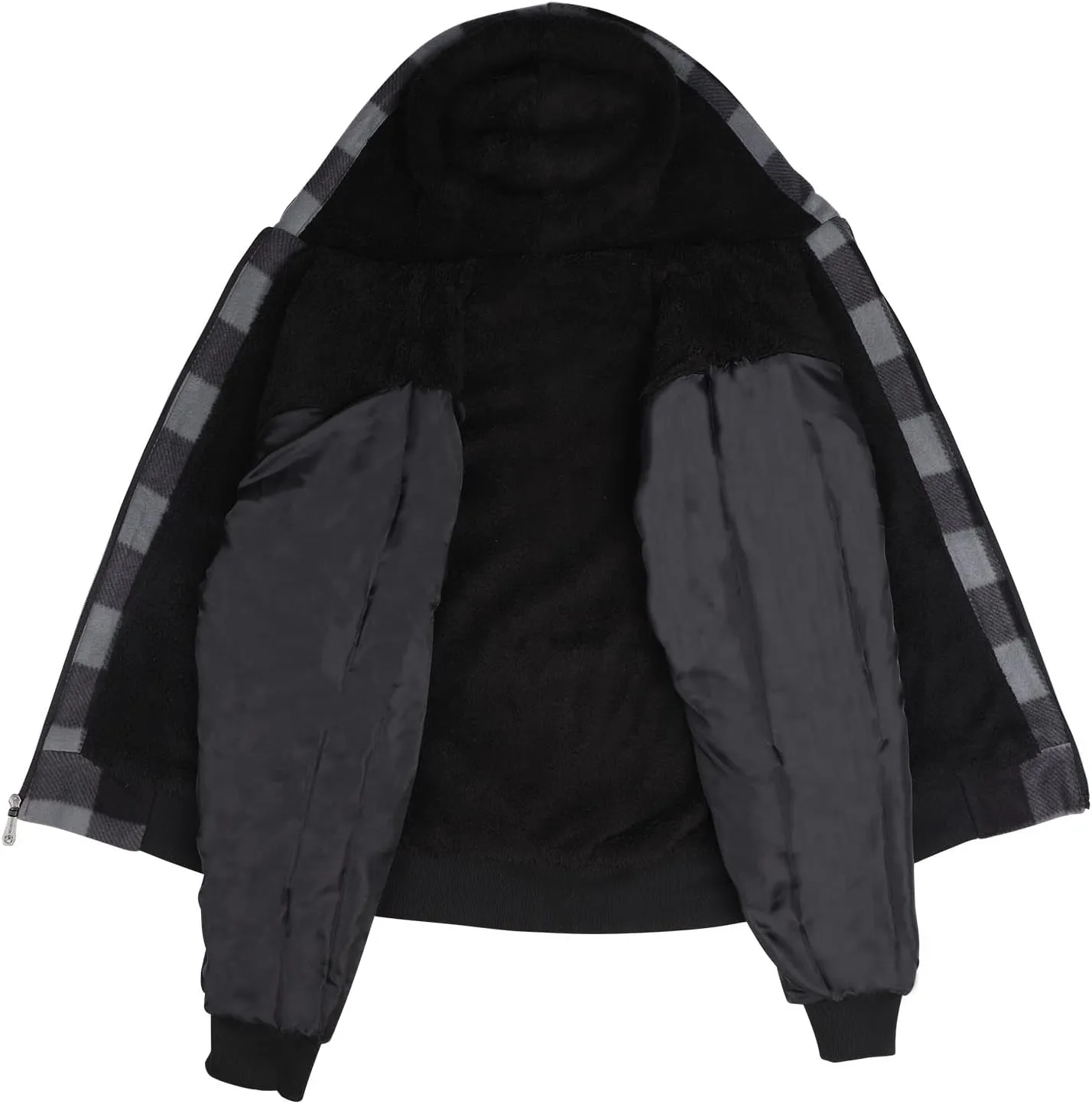 Gary Com Heavyweight Sherpa Hoodies for Men, Thick Fleece Lined Full Zip Up Winter Warm Sweatshirts Work Jackets