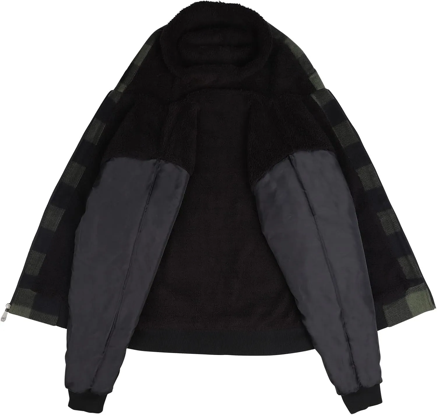 Gary Com Heavyweight Sherpa Hoodies for Men, Thick Fleece Lined Full Zip Up Winter Warm Sweatshirts Work Jackets