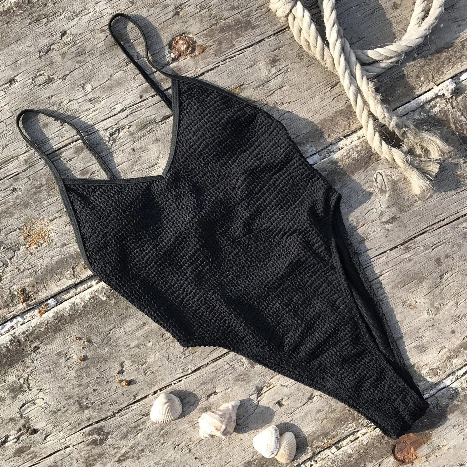 GFIT® One Piece Backless Bodysuit High Cut Beach Wear