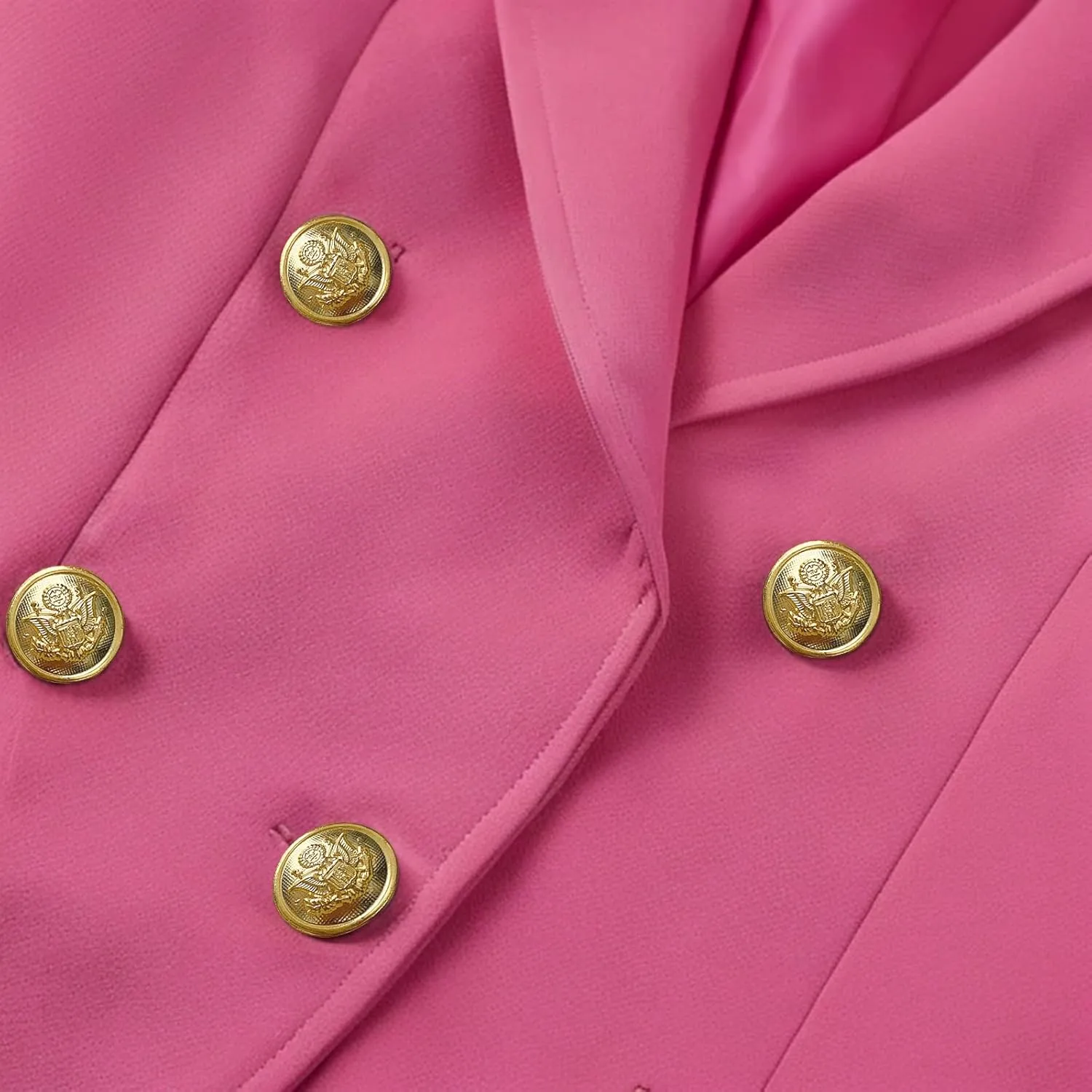 Girls Blazer Jacket Double Breasted Button Down Long Sleeves Blazers School Jackets