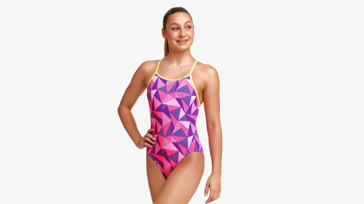 Girl's Diamond Back One Piece | Little Pinky