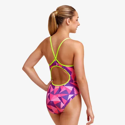 Girl's Diamond Back One Piece | Little Pinky