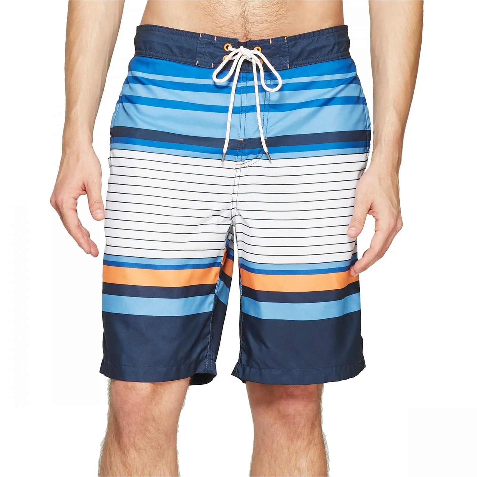 Goodfellow & Co. Men's Striped Swim Board Shorts Trunks