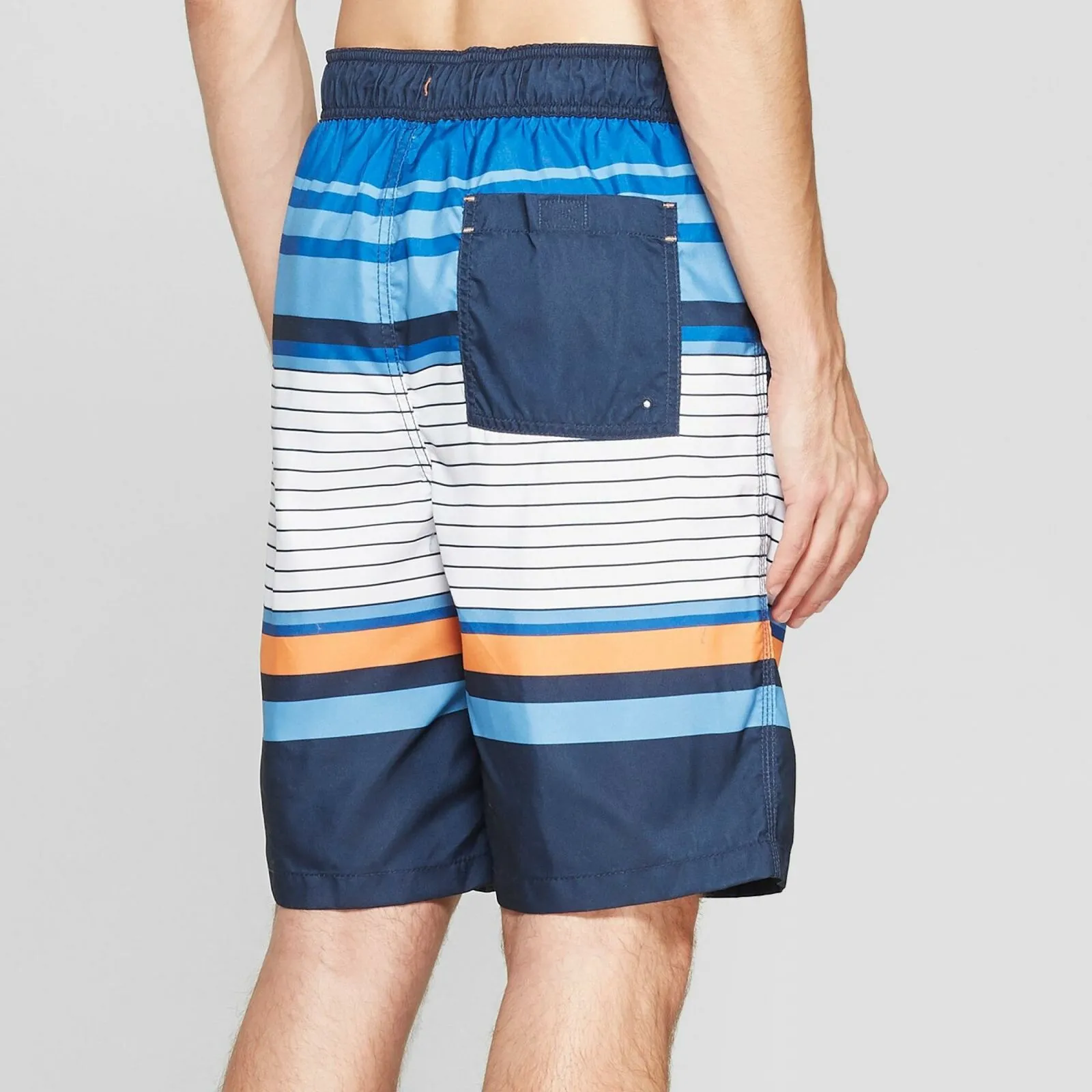 Goodfellow & Co. Men's Striped Swim Board Shorts Trunks