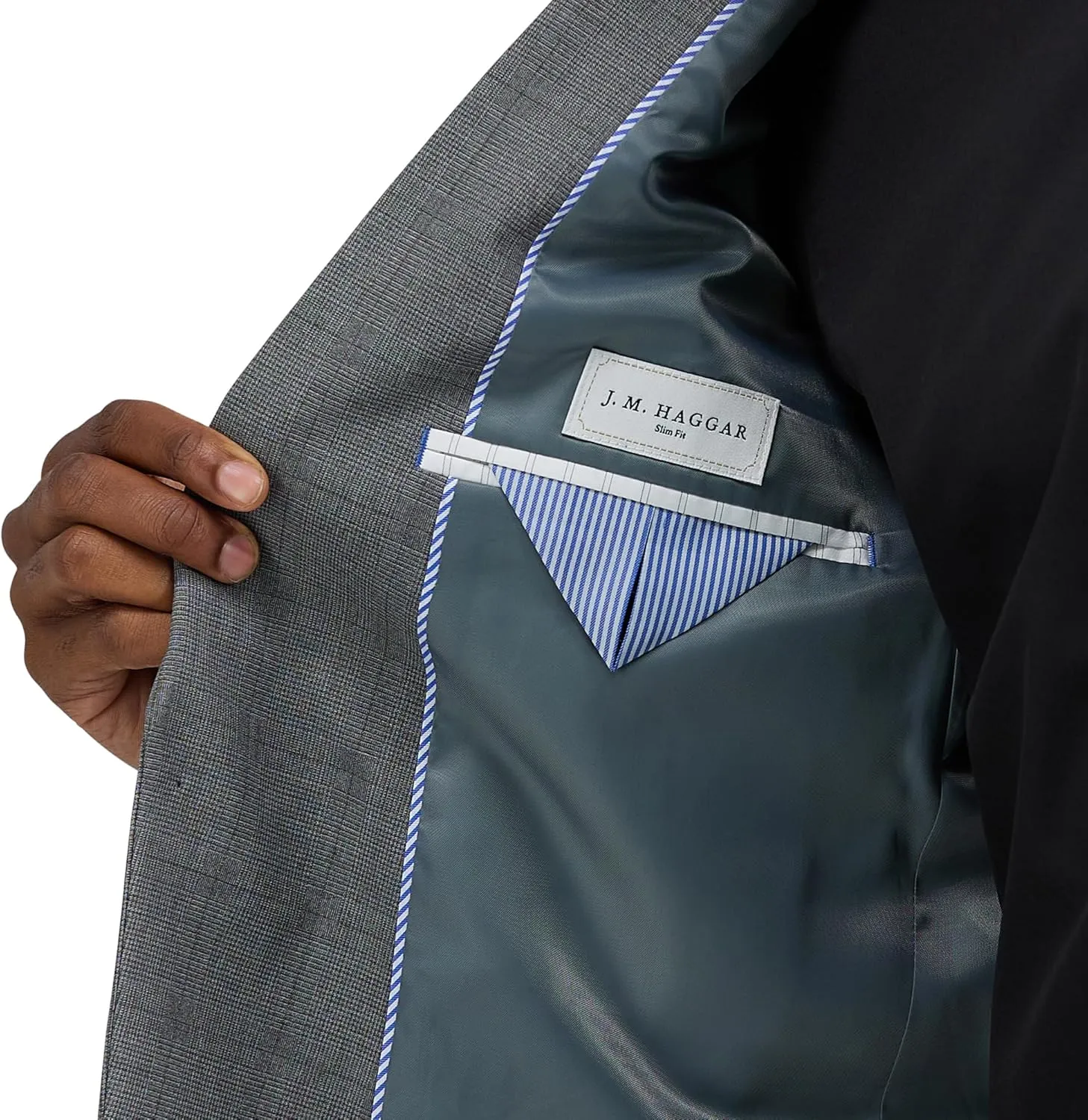 Haggar Men's JMH Premium Performance Stretch Slim Fit Suit Separates - Pants & Jackets