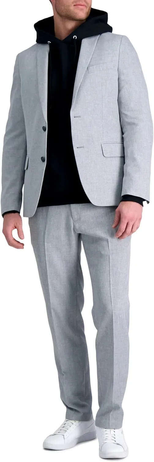 Haggar Men's Smart Wash with Repreve Slim Fit Suit Separates-Pants & Jackets