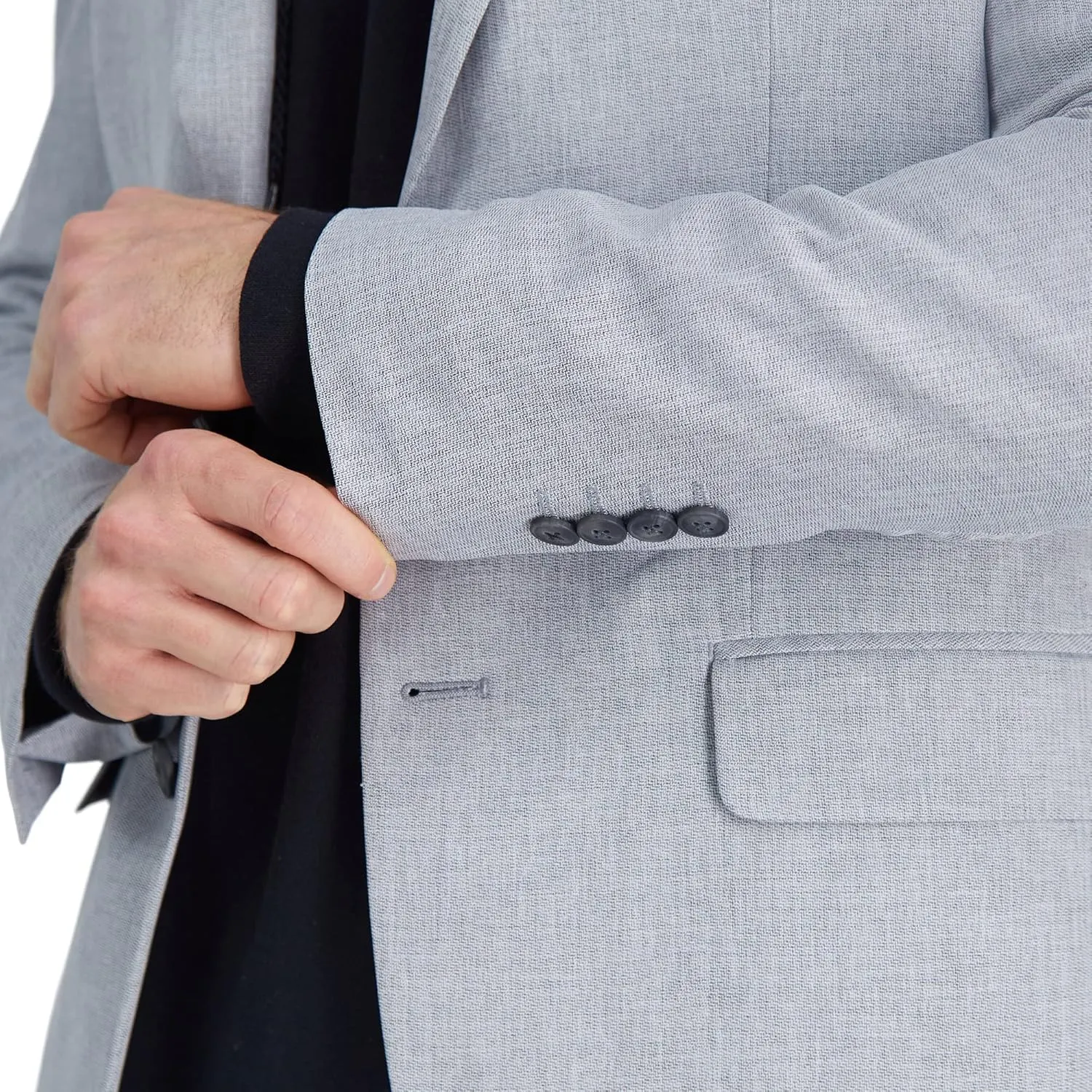 Haggar Men's Smart Wash with Repreve Slim Fit Suit Separates-Pants & Jackets