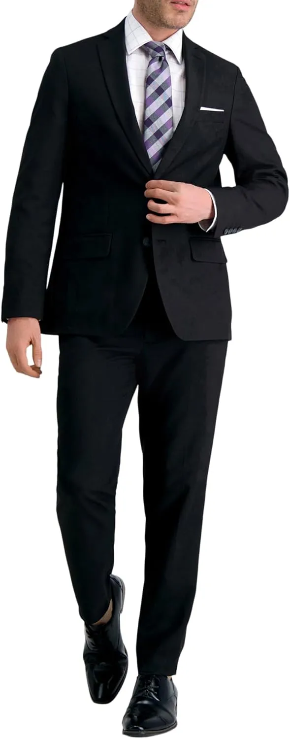 Haggar Men's Smart Wash with Repreve Slim Fit Suit Separates-Pants & Jackets