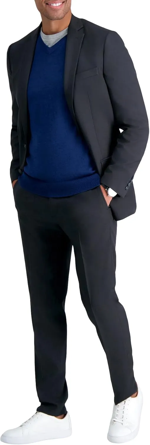 Haggar Men's Smart Wash with Repreve Slim Fit Suit Separates-Pants & Jackets