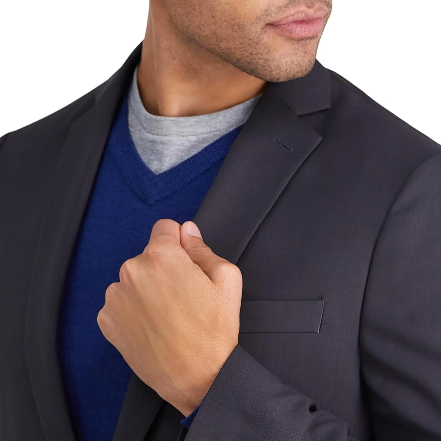 Haggar Men's Smart Wash with Repreve Slim Fit Suit Separates-Pants & Jackets