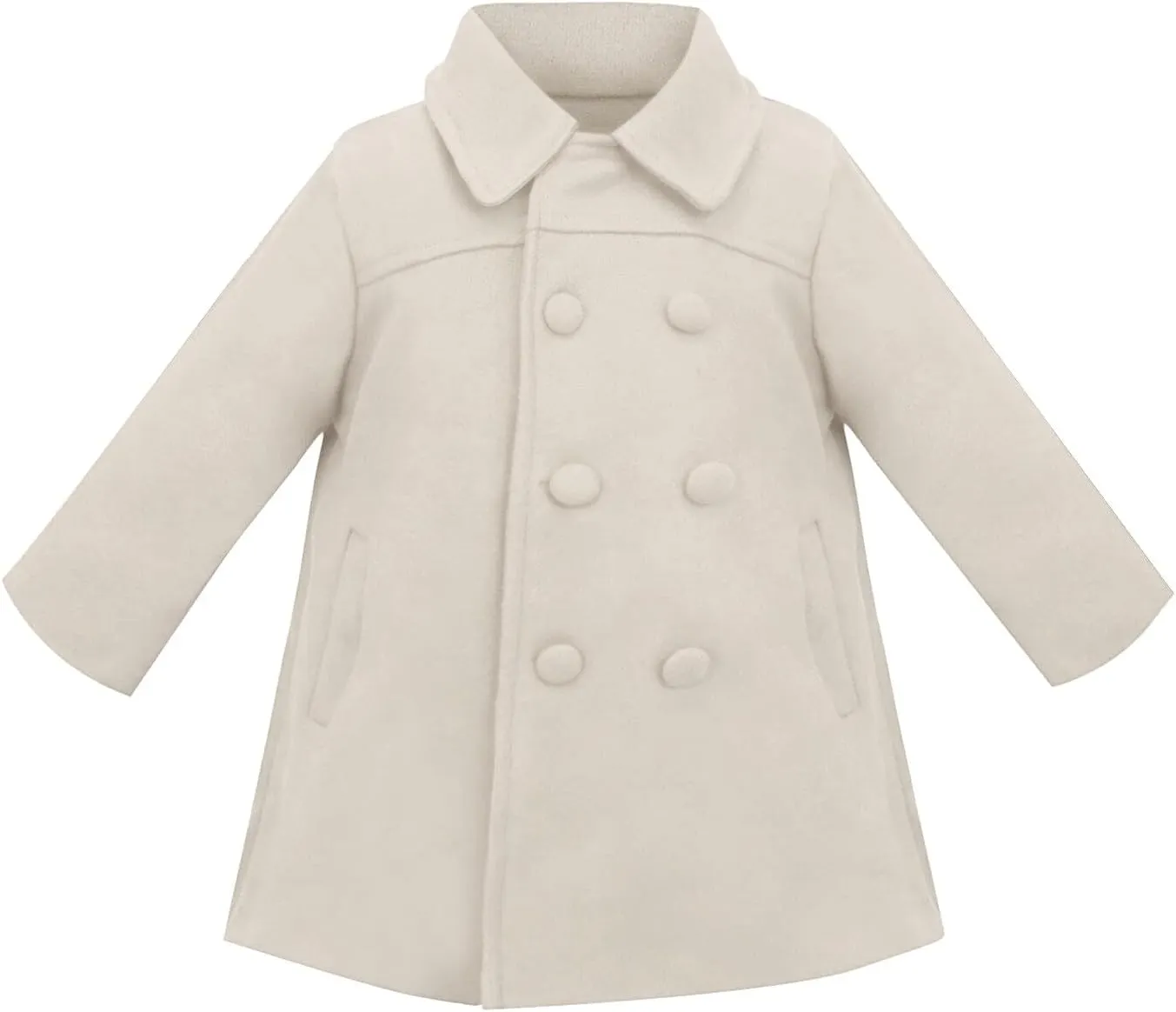 Happy Cherry Kids Girls Dress Coats Cloak Button Jacket Clothes Outerwear Clothes Winter Trench Peacoat