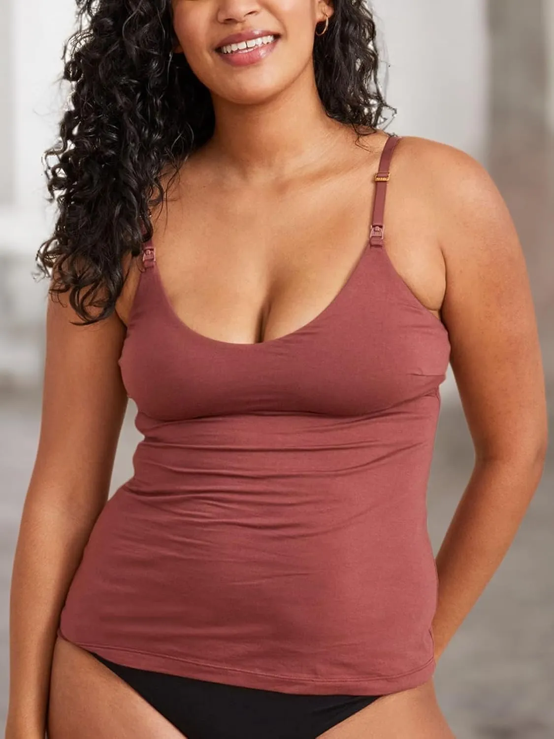 HATCH Collection | Breastfeeding and Nursing Tank | The Clip Down Nursing Tank Top Cami with Built in Bra Support S-XL
