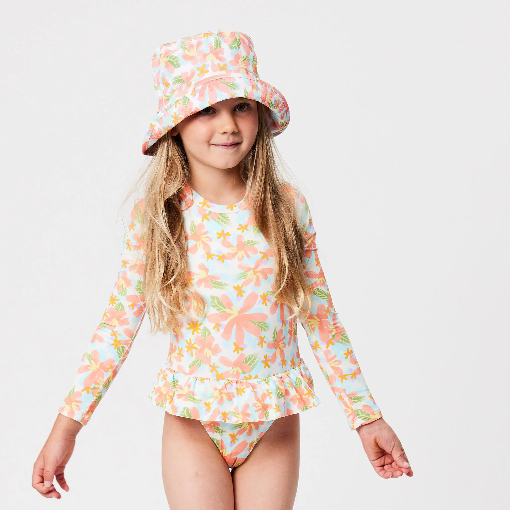 Hawaiian Luau Sustainable LS Surf Suit